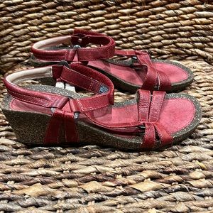 TEVA CORK WEDGE SANDALS